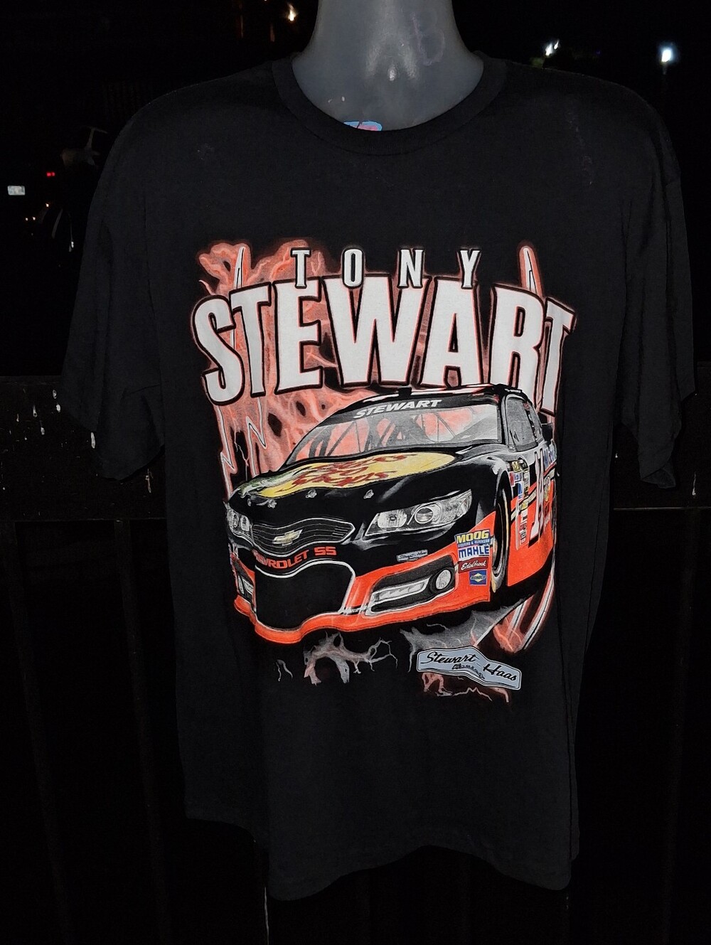 New With Tags Vintage NASCAR TONY STEWART ALL OVER PRINT T SHIRT SIZE XL